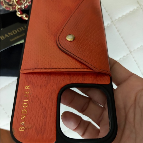 Bandolier Lily Duet iPhone 16 Pro Max Case with Chain Strap & Wristlet - Picture 6 of 10